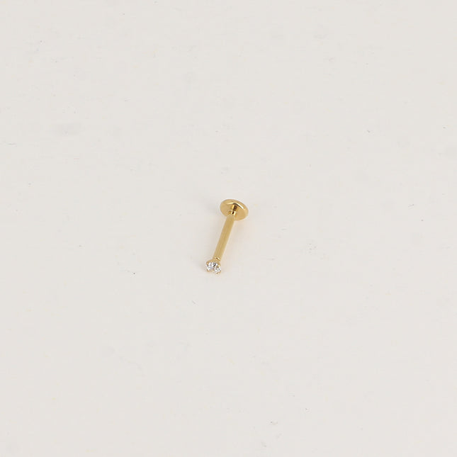 Piercing en titane - cristal 2mm