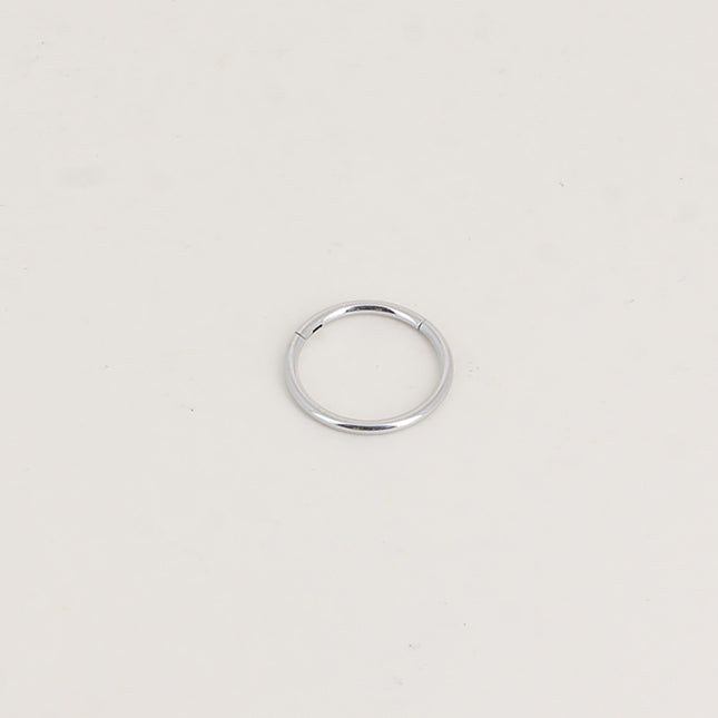Piercing en titane - anneau clicker 12mm