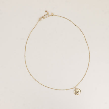 Collier - pendentif rond avec un arbre de vie