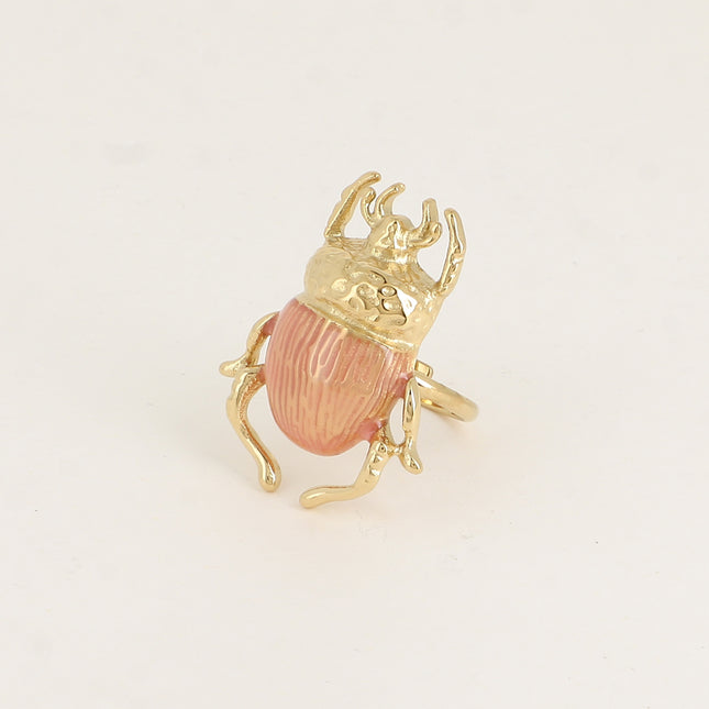 Bague - Scarabée et émail