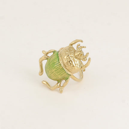 Bague - Scarabée et émail