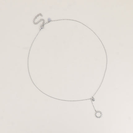 Collier Y - étoile et soleil aux traits fins