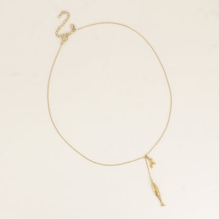 Y-Necklace - small coral and fish