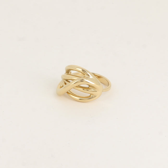 Bague - 5 lignes ondulées
