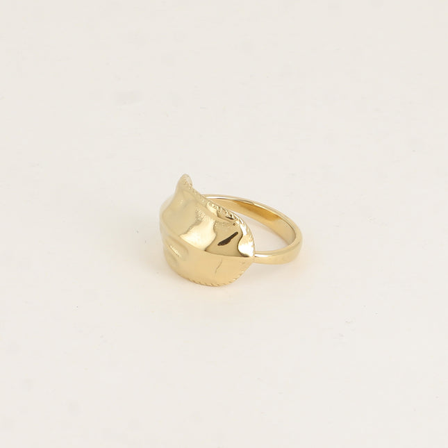 Bague - forme bombée texturée