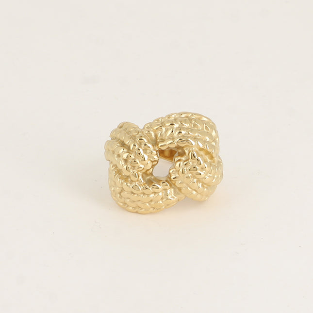 Bague - motif style noeud tressé