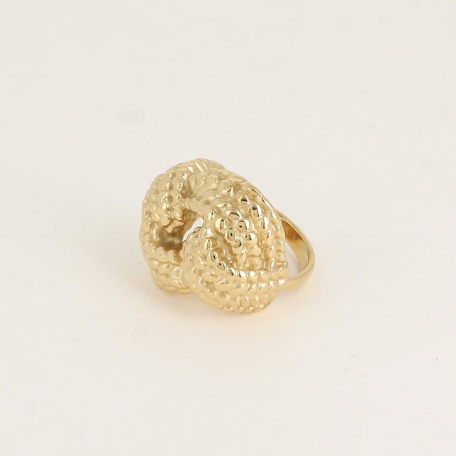 Bague - motif style noeud tressé
