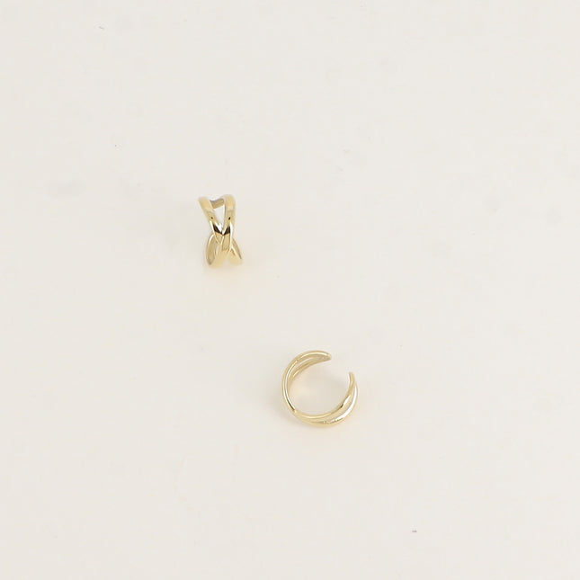 Earcuffs - deux anneaux croisés