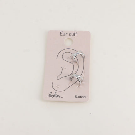 Earcuffs - deux anneaux croisés