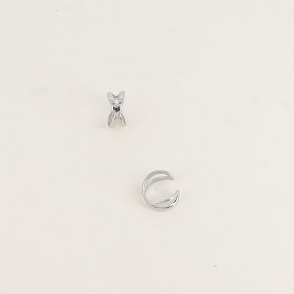 Earcuffs - deux anneaux croisés