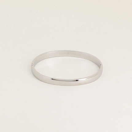 Jonc - anneau simple 6mm, fermoir clic