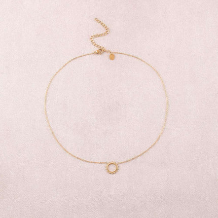 Collier - soleil aux traits fins