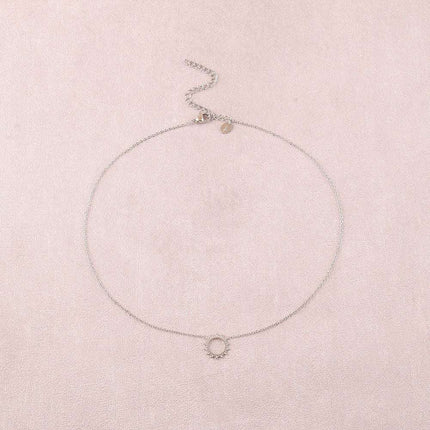 Collier - soleil aux traits fins