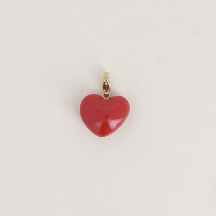 Charm - coeur en résine