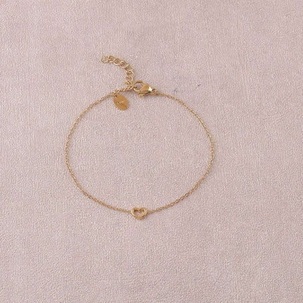 Bracelet - pendentif coeur ajouré