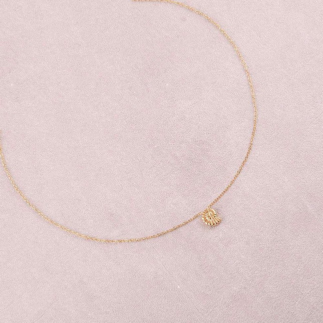 Collier - pendentif coquillage escargot