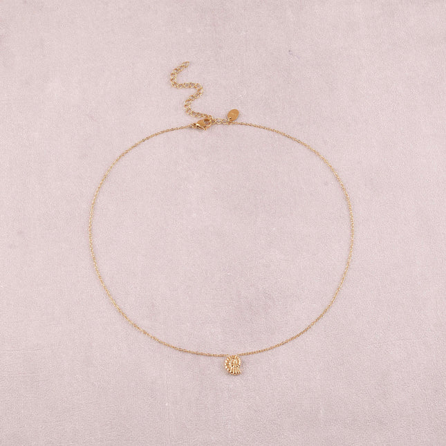 Collier - pendentif coquillage escargot