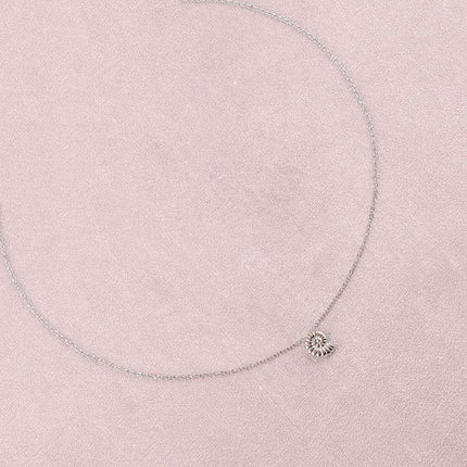 Collier - pendentif coquillage escargot