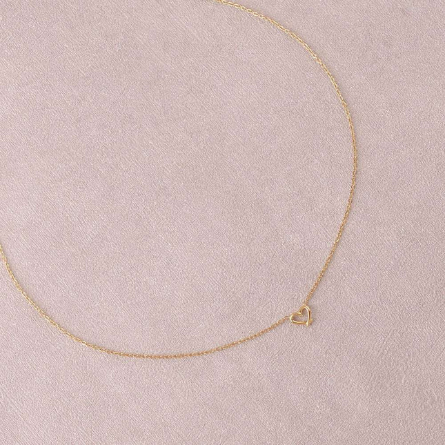 Collier - petit coeur ajouré