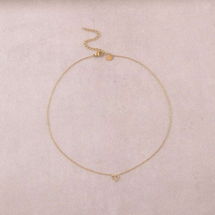 Collier - petit coeur ajouré