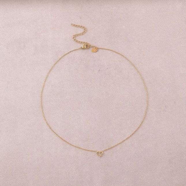 Collier - petit coeur ajouré