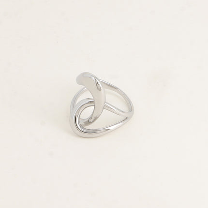 Ring - 2 openwork shapes - Size 57