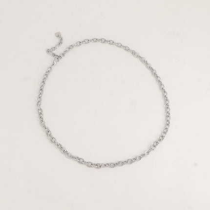 Collier - maille alternée lisse et torsadée 45+5CM