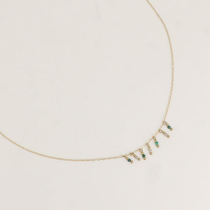 Collier - 5 pendentifs en pierre naturelle
