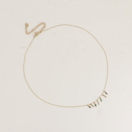 Collier - 5 pendentifs en pierre naturelle
