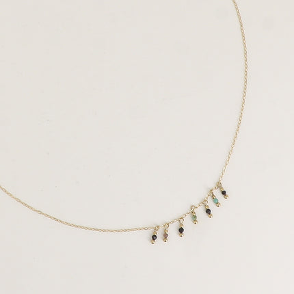 Collier - 5 pendentifs en pierre naturelle