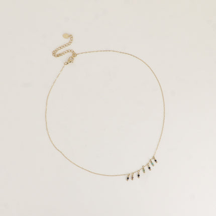 Collier - 5 pendentifs en pierre naturelle