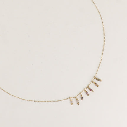 Collier - 5 pendentifs en pierre naturelle