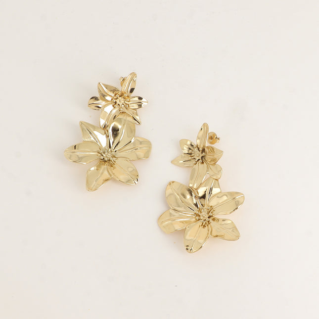 Boucles pendantes - 2 fleurs