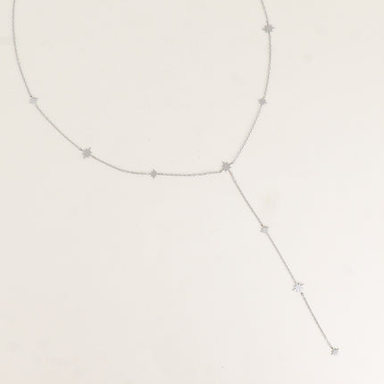Collier Y - étoiles du Nord effet brossées