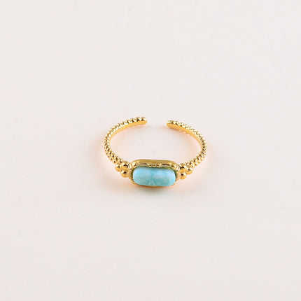 Bague fine - tige en pierre naturelle