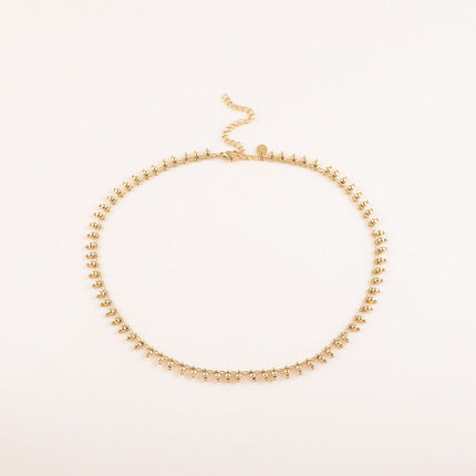 Collier - perles boules pendantes