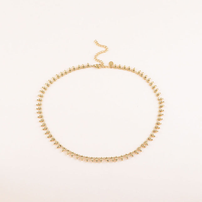 Collier - perles boules pendantes