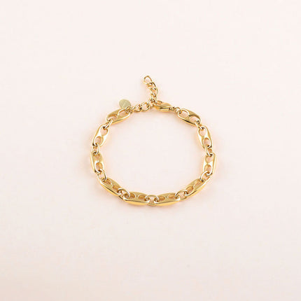 Bracelet - maille type grain de café