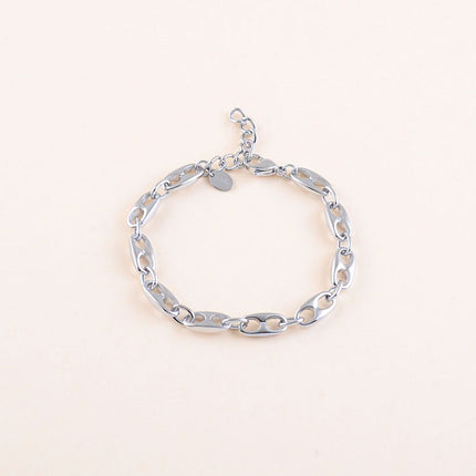 Bracelet - maille type grain de café