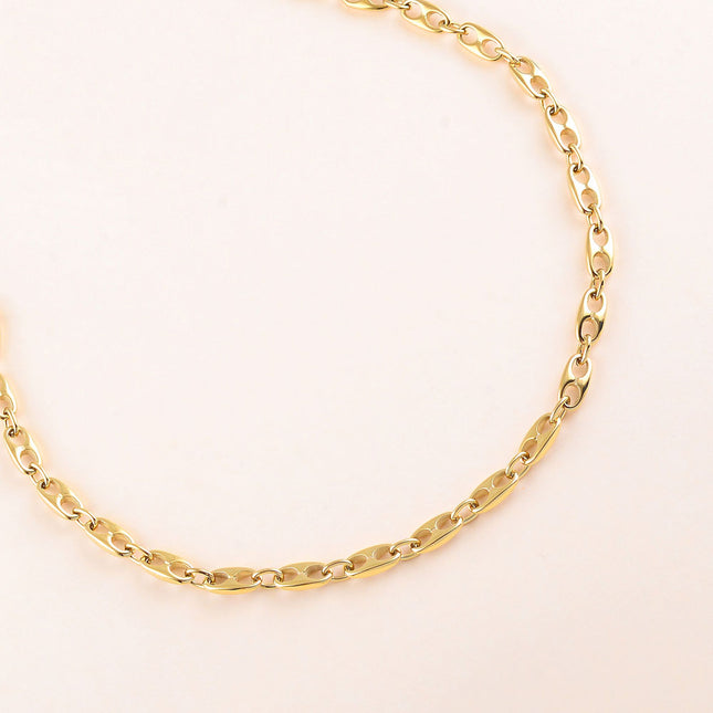Collier - maille type grain de café