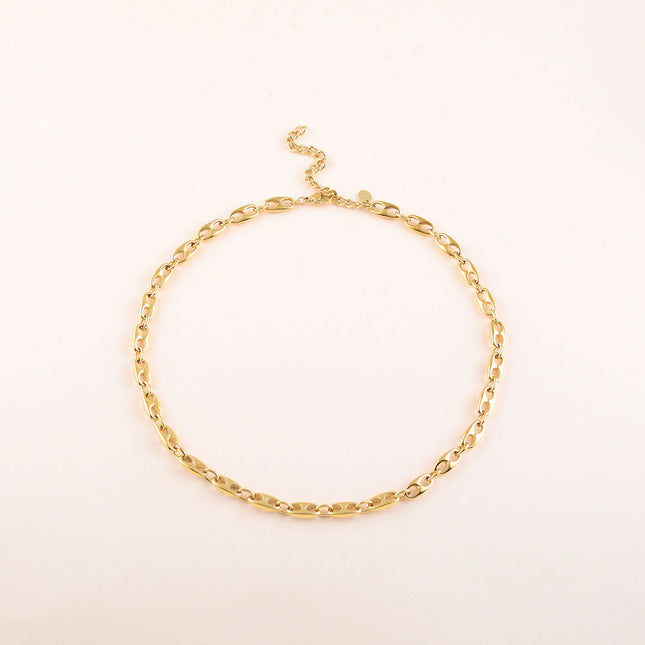 Collier - maille type grain de café
