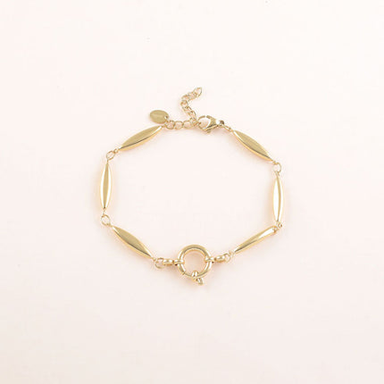 Bracelet - tubes ovales et fermoir bouée