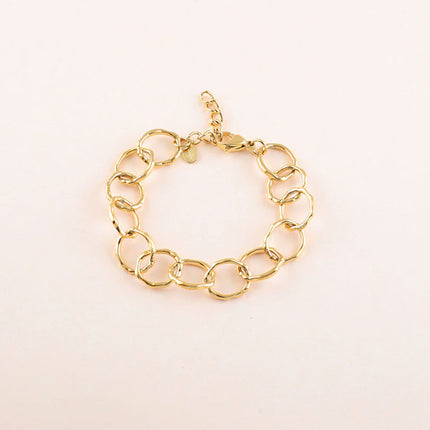Bracelet - anneaux ovales lisses