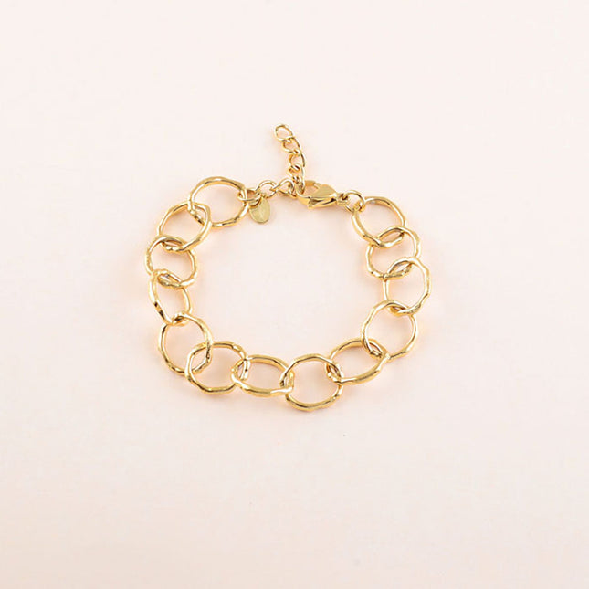Bracelet - anneaux ovales lisses