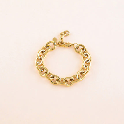 Bracelet - anneaux ovales épais