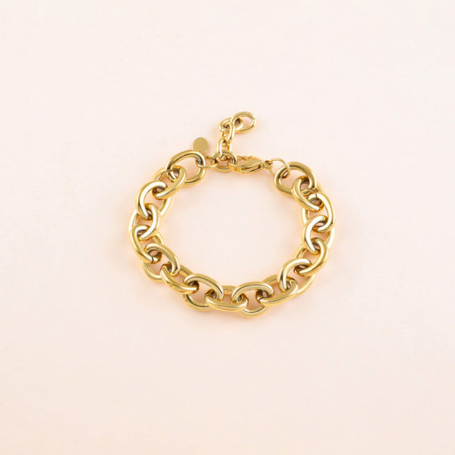 Bracelet - anneaux ovales épais