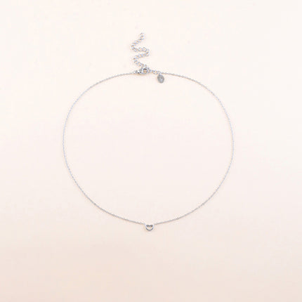 Collier - pendentif coeur ajouré
