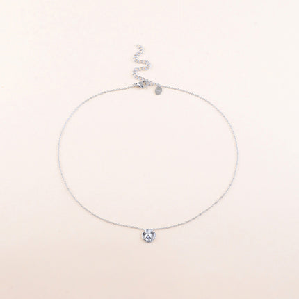 Collier - pendentif fleur texturée