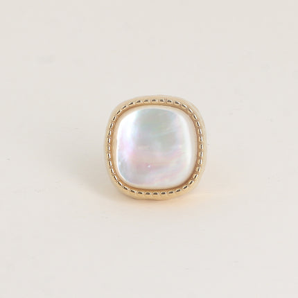 Bague - pierre naturelle carrée