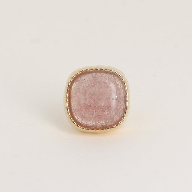 Ring - square natural stone